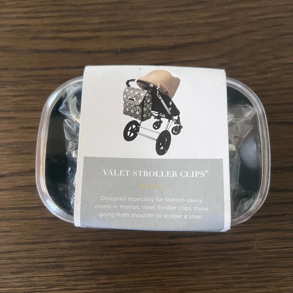 Valet Stroller Clips‎ Set of 2 Fashion Savvy Moms On The Go Bag Organizer